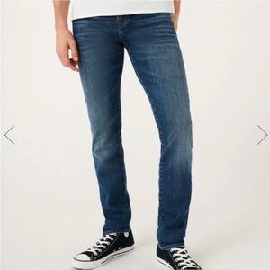 7 for all Mankind Paxtyn Jeans Skinny Straight Mens 32 x 32 Blue Denim